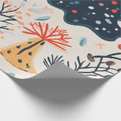 Schattig wintercadeau cadeaupapier (Hoek)