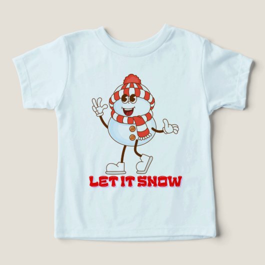 Schattig winterthema met speelse sneeuw (Design voorkant)