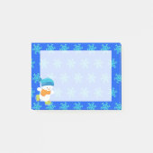Schattig winterthema Snow Baby Snowman Post-it® Notes (Voorkant)