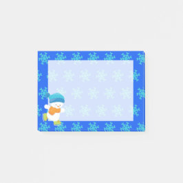 Schattig winterthema Snow Baby Snowman Post-it® Notes