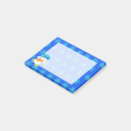Schattig winterthema Snow Baby Snowman Post-it® Notes