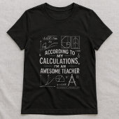 Schattig wiskunde formule tee, grappige leuke lera t-shirt