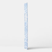 Schattig wit blauw paisley patroon Case-Mate iPhone case (Achterkant / Rechts)
