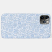 Schattig wit blauw paisley patroon Case-Mate iPhone case (Achterkant (horizontaal))