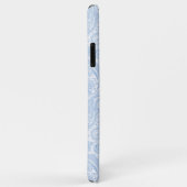 Schattig wit blauw paisley patroon Case-Mate iPhone case (Achterkant/rechts)