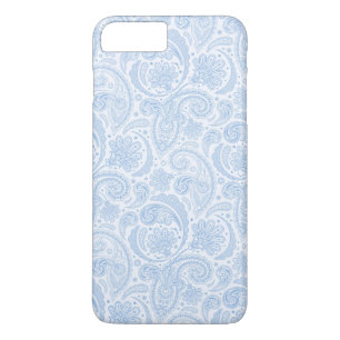 Schattig wit blauw paisley patroon 	iPhone 8/7 plus hoesje