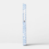 Schattig wit blauw paisley patroon Case-Mate iPhone case (Achterkant / Links)