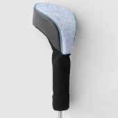 Schattig wit blauw paisley patroon golfheadcover (Schuin)
