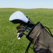 Schattig wit blauw paisley patroon golfheadcover (Insitu)