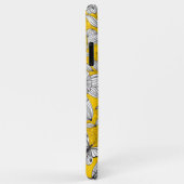 Schattig wit geel bloemig abstract ontwerp Case-Mate iPhone case (Achterkant/rechts)