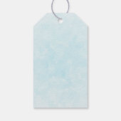 Schattig wit kitten met  blauwe ogen cadeaulabel (Achterkant)