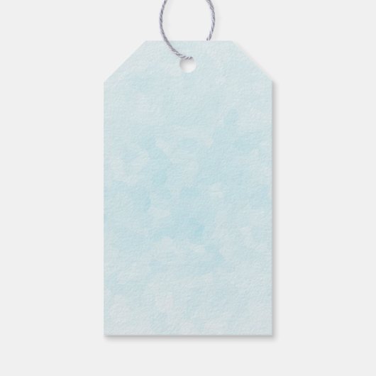 Schattig wit kitten met blauwe ogen cadeaulabel (Achterkant)