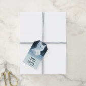 Schattig wit kitten met blauwe ogen event dank u cadeaulabel (Met Touw)