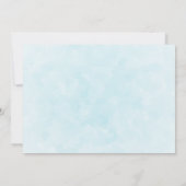 Schattig wit kitten met  blauwe ogen save the date (Achterkant)