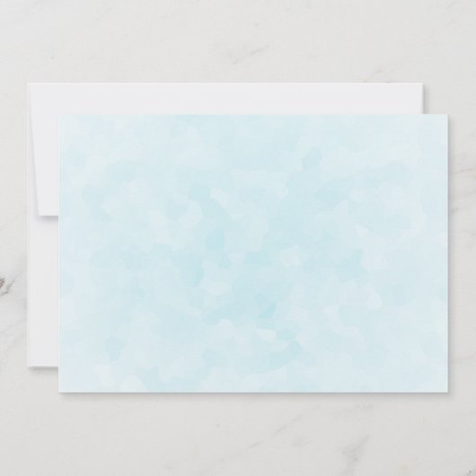 Schattig wit kitten met  blauwe ogen save the date (Achterkant)