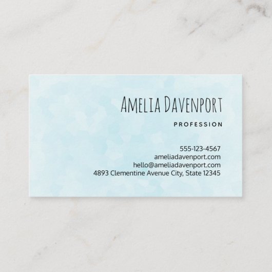 Schattig wit kitten met  blauwe ogen visitekaartje (Achterkant)