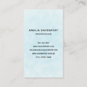 Schattig wit kitten met  blauwe ogen visitekaartje (Achterkant)