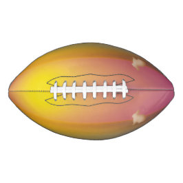 Schattig wit konijn op grasheuvel bij zonsopgang american football