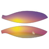 Schattig wit konijn op grasheuvel bij zonsopgang basketbal (Panelen)