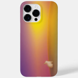 Schattig wit konijn op grasheuvel bij zonsopgang iPhone 16 hoesje