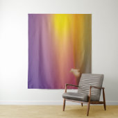 Schattig wit konijn op grasheuvel bij zonsopgang wandkleed (In situ)