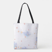schattig wit konijntje en de maan tote bag (Achterkant)