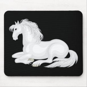 Schattig Wit Paard Liefde Equestrian Pony Liefde Z Muismat