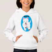 Schattig wit west highland terrier cartoon (Voorkant)