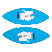 Schattig wit west highland terrier cartoon american football (Panelen)