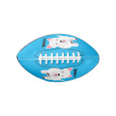 Schattig wit west highland terrier cartoon american football (Voorkant)