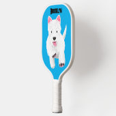 Schattig wit west highland terrier cartoon pickleball paddle (Links)