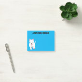 Schattig wit west highland terrier cartoon post-it® notes (Kantoor)