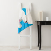 Schattig wit west highland terrier cartoon sherpa deken (In situ)