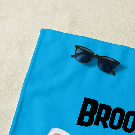 Schattig wit west highland terrier cartoon strandlaken (In situ)