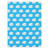 Schattig wit west highland terrier cartoon tafelkleed (Voorkant)