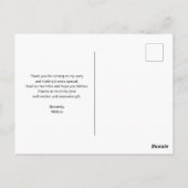 Schattig Witte Kitten met Mooie Blauwe Ogen Dank J Briefkaart (Achterkant)