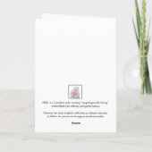 Schattig Witte Konijn Konijn Aangepaste Tekst Gelu Kaart (Achterkant)