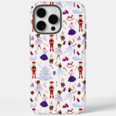 Schattig Witte Notenkraker Kerstpatroon Case-Mate iPhone Case (Achterkant)