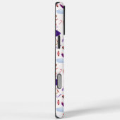 Schattig Witte Notenkraker Kerstpatroon Case-Mate iPhone Case (Achterkant / Rechts)