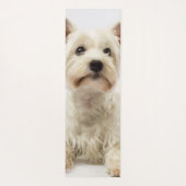 Schattig Witte West Highland Terrier Yogamat (Achterkant)