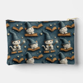 Schattig Wizard Cat Pattern met boeken en sterren Etui (Achterkant)