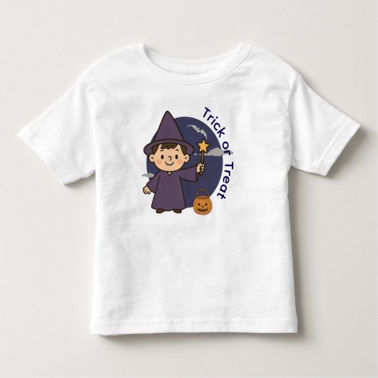 Schattig Wizard Trick or treat-ontwerp Kinder Shirts (Voorkant)