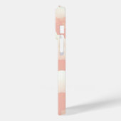 Schattig wolkenpatroon op roze hemel met naam Case-Mate iPhone case (Achterkant / Links)