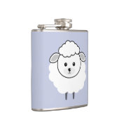 Schattig Wollen Lammetje Gezicht Heupfles (Rechts)