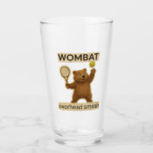 Schattig Wombat-tennisontwerp - Grappig Australisc Glas (Voorkant)