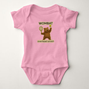 Schattig Wombat-tennisontwerp - Grappig Australisc Romper
