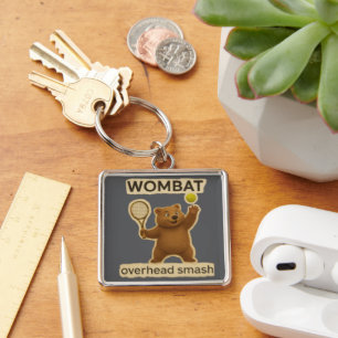 Schattig Wombat-tennisontwerp - Grappig Australisc Sleutelhanger