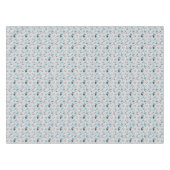 Schattig Woodland Christmas Animal Faces Pattern Tafelkleed (Voorkant (Horizontaal))