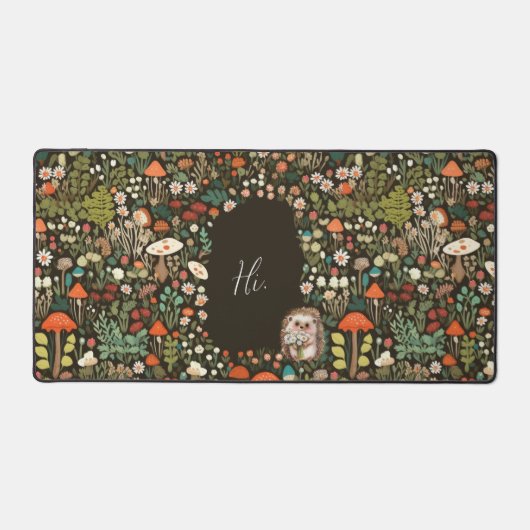 Schattig Woodland Daisy Floral Bureaumat (Voorkant)