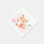 Schattig Woodland Fox Baby shower Servet (Hoek)